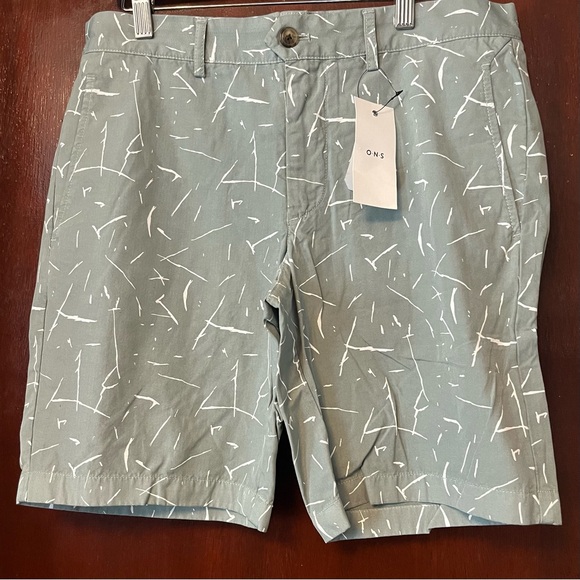 Men’s ONS 100% Cotton Chinois Green Shorts